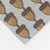 Eichel Fleecedecke (Ecke)