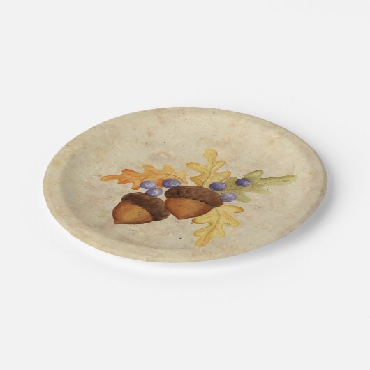 Eichel Pappteller (Schrägansicht)