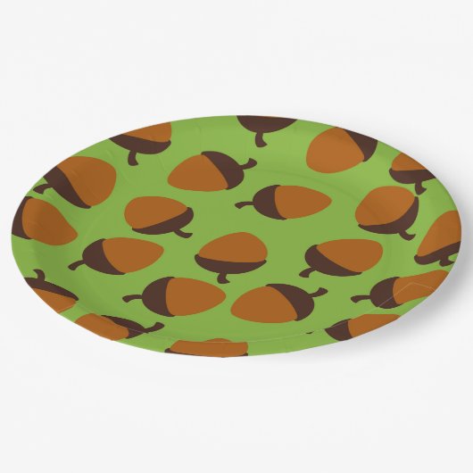 Eichel Pappteller (Schrägansicht)