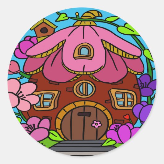 Eichel Runder Aufkleber (Vorderseite)