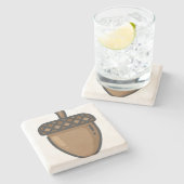 Eichel Steinuntersetzer (Seitenansicht)