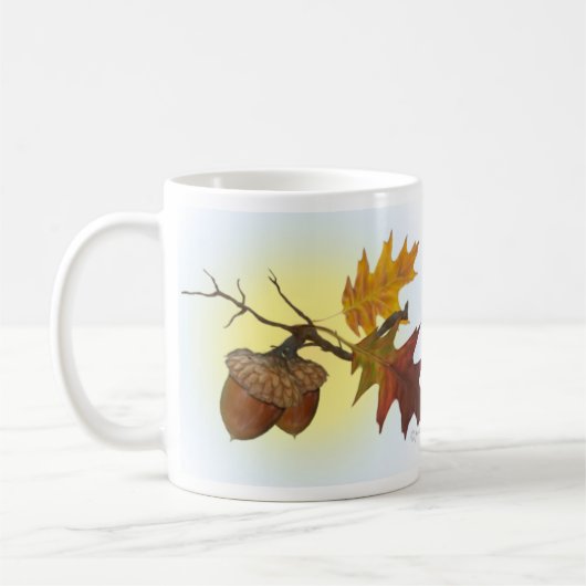 Eichel-und Eichen-Blätter Kaffeetasse (Links)