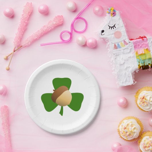 Eichel-und Kleeblatt-PapierTeller Pappteller (Party)