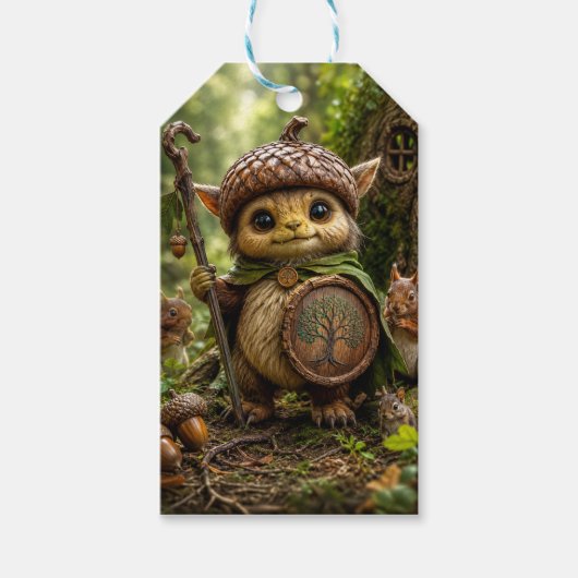 Eichelhüter Süßes Waldmonster Geschenkanhänger (Vorderseite)
