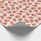 Eichelmuster Geschenkpapier (Ecke)