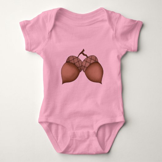 Eicheln Baby Strampler (Vorderseite)