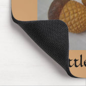 Eicheln mit lustigem Spruch Mousepad (Ecke)