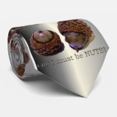 Eicheln - oh muss ich Nuts sein Krawatte (Gerollt)