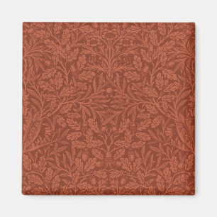 Eicheln und Eichenblätter (von William Morris) Magnet