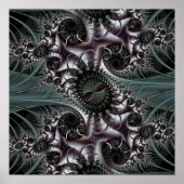 Eicheln und Spinnennetze im Mondlicht Poster (Vorne)