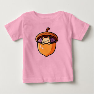Eichen Bat Halloween Aufkleber Baby T-shirt