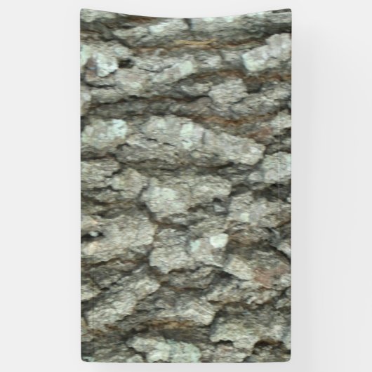 Eichen-Baum-Barken-wirkliche hölzerne Banner (Vertikal)