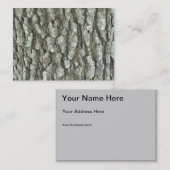 Eichen-Baum-Barken-wirkliche hölzerne Visitenkarte (Vorne/Hinten)