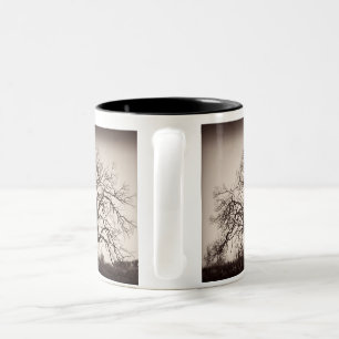 Eichen-Baum-Tasse Zweifarbige Tasse