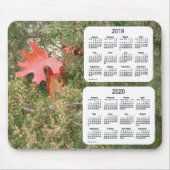 Eichen-Blatt-2-jähriger Kalender 2019-2020 durch Mousepad (Vorne)