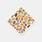 Eichen Blätter Herbst Boho Erntedank Servietten (Ecke)