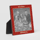 Eichen Blätter Naturkunst Kreieren Sie Ihr eigenes Fotoplatte (Vorderseite)