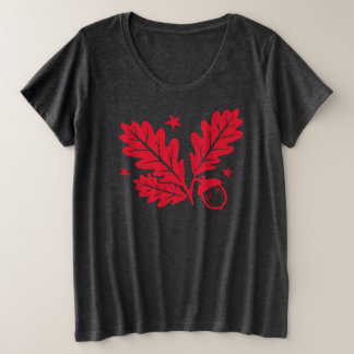 Eichen Blätter und Acorn, es ist Fall Große Größe T-Shirt