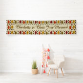 Eichen Blätter und Acorns Herbsthochzeit maßgeschn Banner (Insitu)