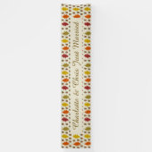 Eichen Blätter und Acorns Herbsthochzeit maßgeschn Banner (Vertikal)