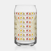 Eichen Blätter und Acorns Herbsthochzeit maßgeschn Dosenglas (Rechts)