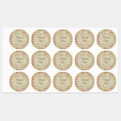 Eichen Blätter und Acorns Herbsthochzeit maßgeschn Etiketten (Blatt)