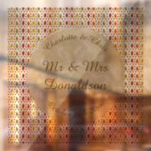 Eichen Blätter und Acorns Herbsthochzeit maßgeschn Fensteraufkleber (Blatt 2)