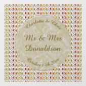 Eichen Blätter und Acorns Herbsthochzeit maßgeschn Fensteraufkleber (Blatt)