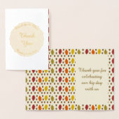 Eichen Blätter und Acorns Herbsthochzeit maßgeschn Folienkarte (Anzeige)