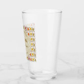 Eichen Blätter und Acorns Herbsthochzeit maßgeschn Glas (Links)