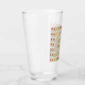Eichen Blätter und Acorns Herbsthochzeit maßgeschn Glas (Rechts)