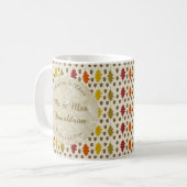 Eichen Blätter und Acorns Herbsthochzeit maßgeschn Kaffeetasse (Vorderseite Links)