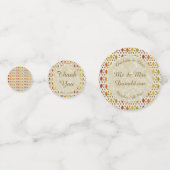 Eichen Blätter und Acorns Herbsthochzeit maßgeschn Konfetti (Rückseiten)