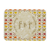 Eichen Blätter und Acorns Herbsthochzeit maßgeschn Magnet (Horizontal)