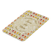 Eichen Blätter und Acorns Herbsthochzeit maßgeschn Magnet (Linke Seite)