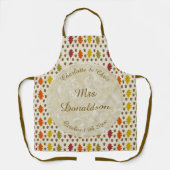 Eichen Blätter und Acorns Herbsthochzeit maßgeschn Schürze (Vorderseite)