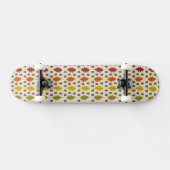 Eichen-Blätter und Acorns Herbstmuster Skateboard (Horizontal)