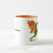 Eichen-Drache"ich Liebe Herbst" Tasse (Zentrum)