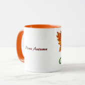 Eichen-Drache"ich Liebe Herbst" Tasse (Vorderseite Links)