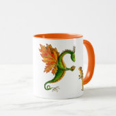 Eichen-Drache"ich Liebe Herbst" Tasse (VorderseiteRechts)