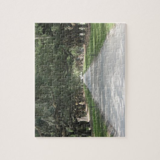 Eichen-Gasse bei Boone Hall, Charleston Puzzle (Vertikal)