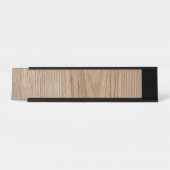 Eichen-Holz-Korn-Blick Schreibtischnamensplakette (Vorderseite )