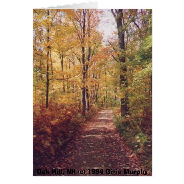 "Eichen-Hügel im Fall, Loudon, NH " (Vorne)