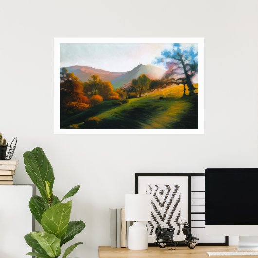 Eichen im Poly Canyon Poster (Heimbüro)