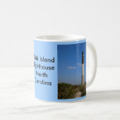 Eichen-Insel-Leuchtturm, North Carolina Kaffeetasse (VorderseiteRechts)