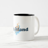 Eichen-Insel Zweifarbige Tasse (VorderseiteRechts)