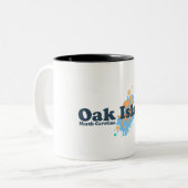 Eichen-Insel Zweifarbige Tasse (Vorderseite Links)