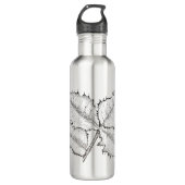 Eichen-Niederlassung Edelstahlflasche (Vorderseite)