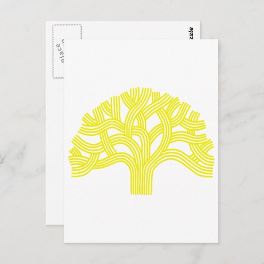 Eichen-Oakland-Gelb Postkarte (Vorne/Hinten)