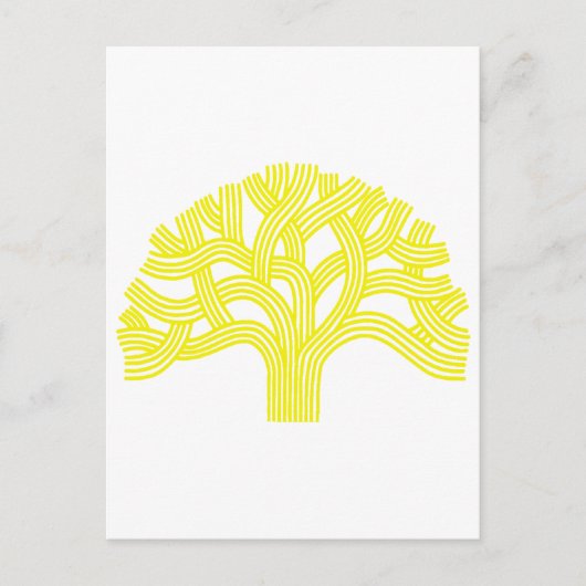 Eichen-Oakland-Gelb Postkarte (Vorderseite)